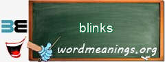 WordMeaning blackboard for blinks